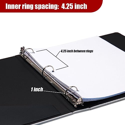 Remowith Sliver-Leaf 3 Ring Binder