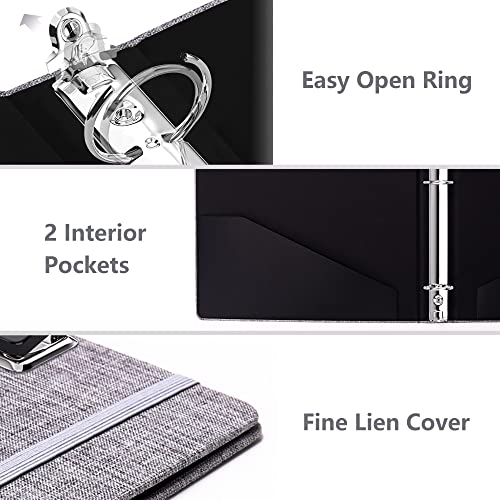 Remowith Multifunctional Clip Boards 3 Ring Binder